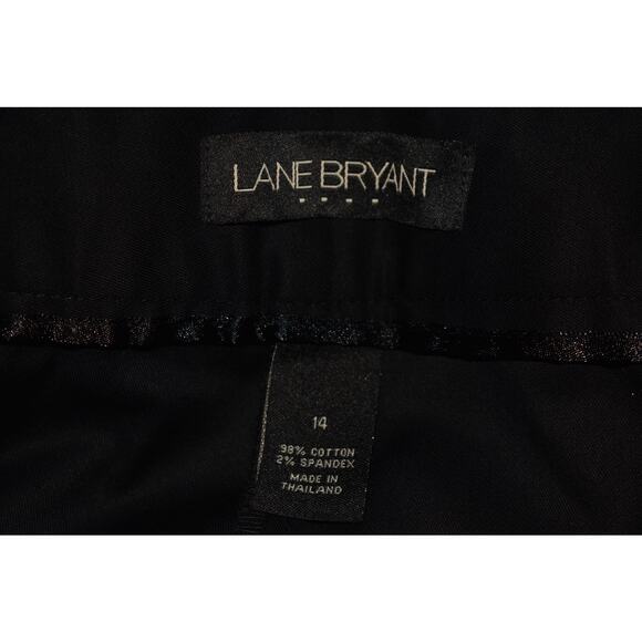 LANE BRYANT NEW $59 Black Houston Crop Wide Leg Pant Flat Front Size 14 - Picture 4 of 4